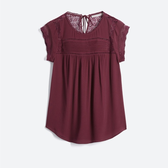 Daniel Rainn Tops - Daniel Rainn, size small, burgundy cap sleeve tank